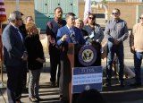 Rep. TJ Cox show here at recent event is encouraging his constituents to write holiday greetings to members of the armed forces during this Christmas season.